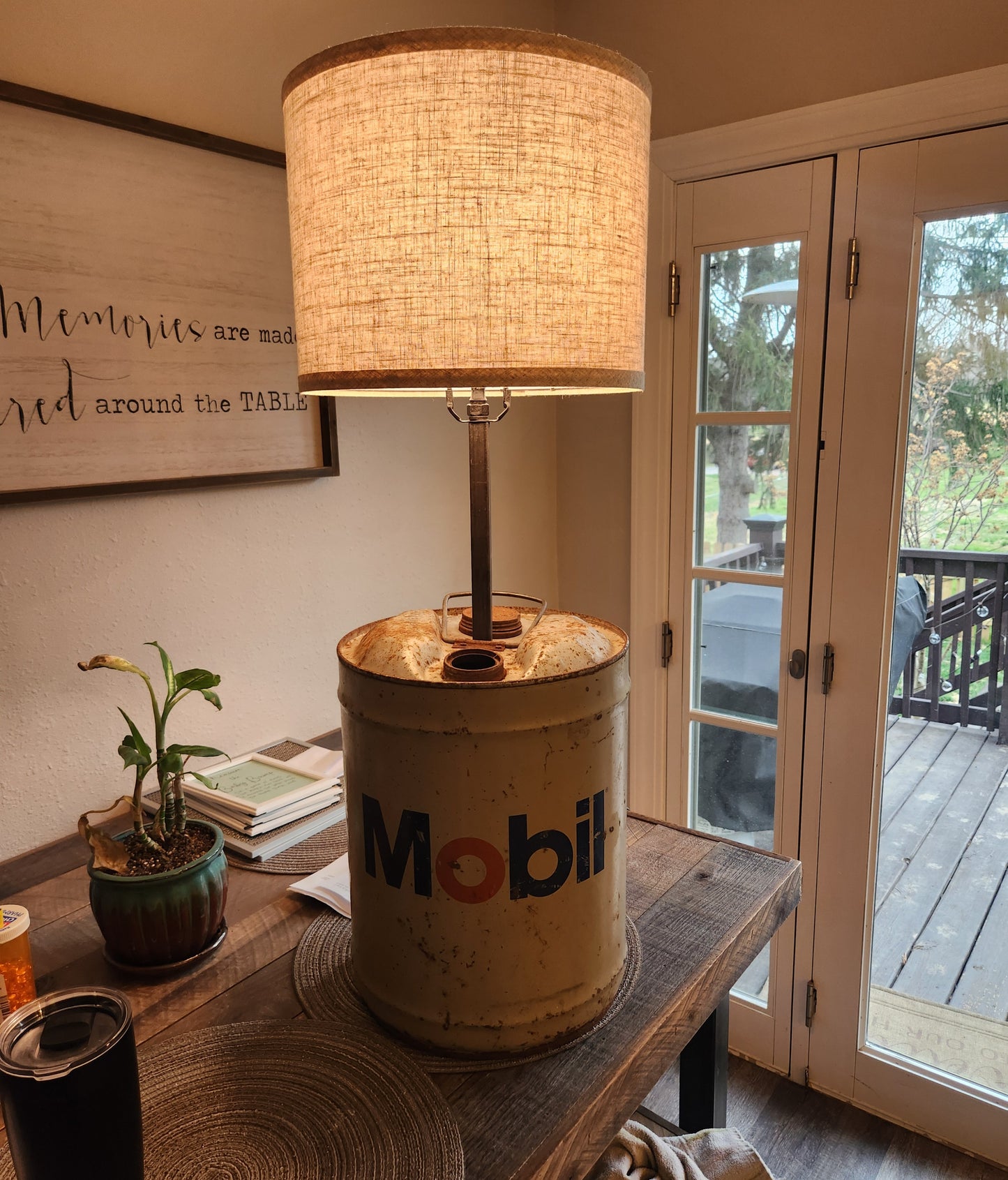 Mobile Oil Can Lamp