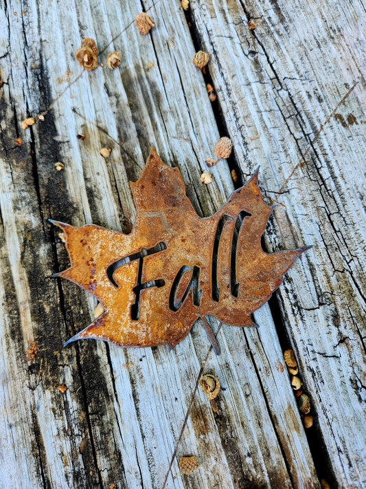 6" Fall Leaf Decor