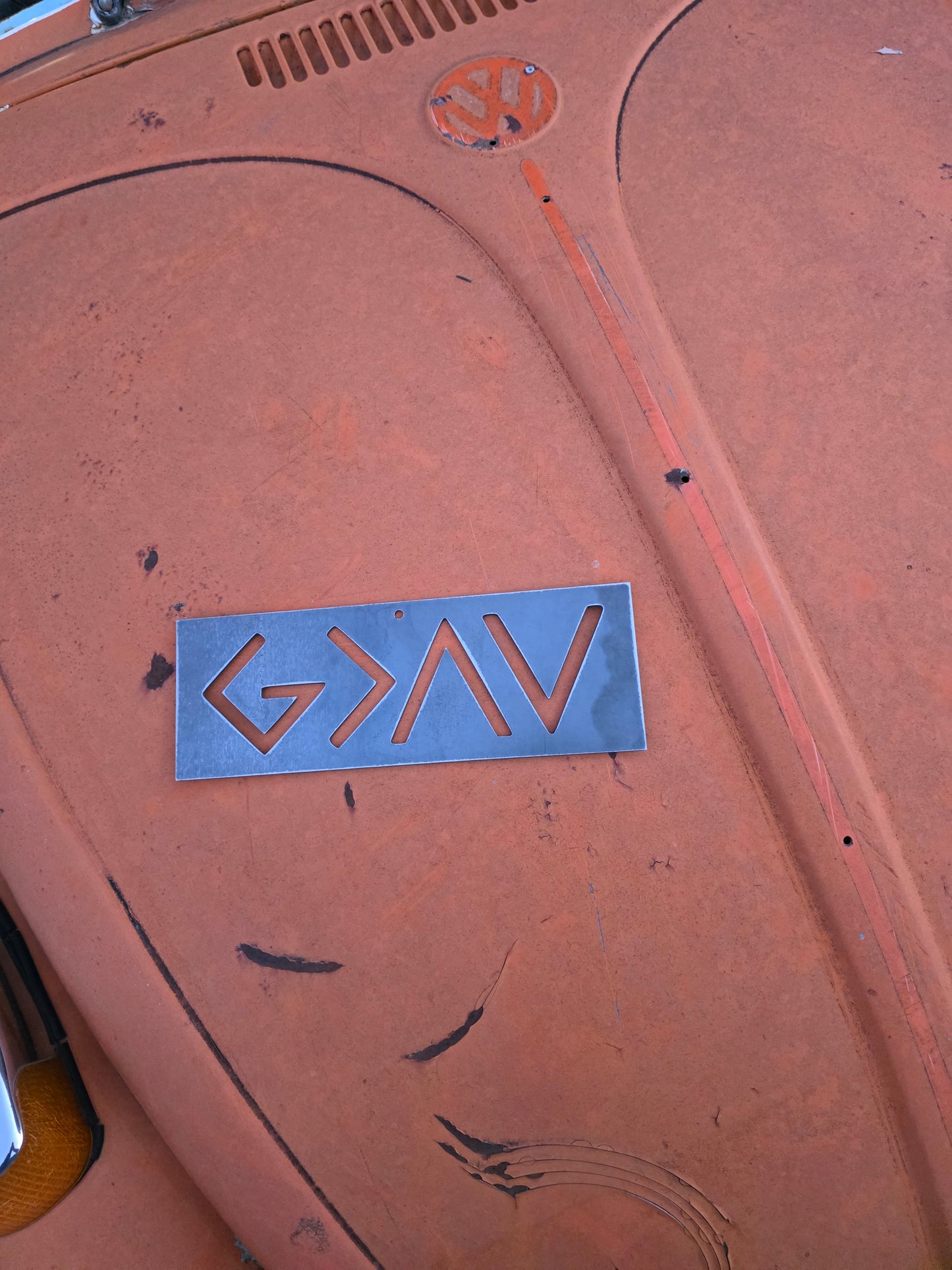 God is Greater Than the Ups and Downs Metal Sign Home Decor