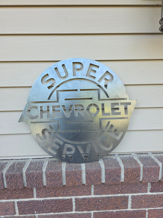 Super Chevrolet Service sign