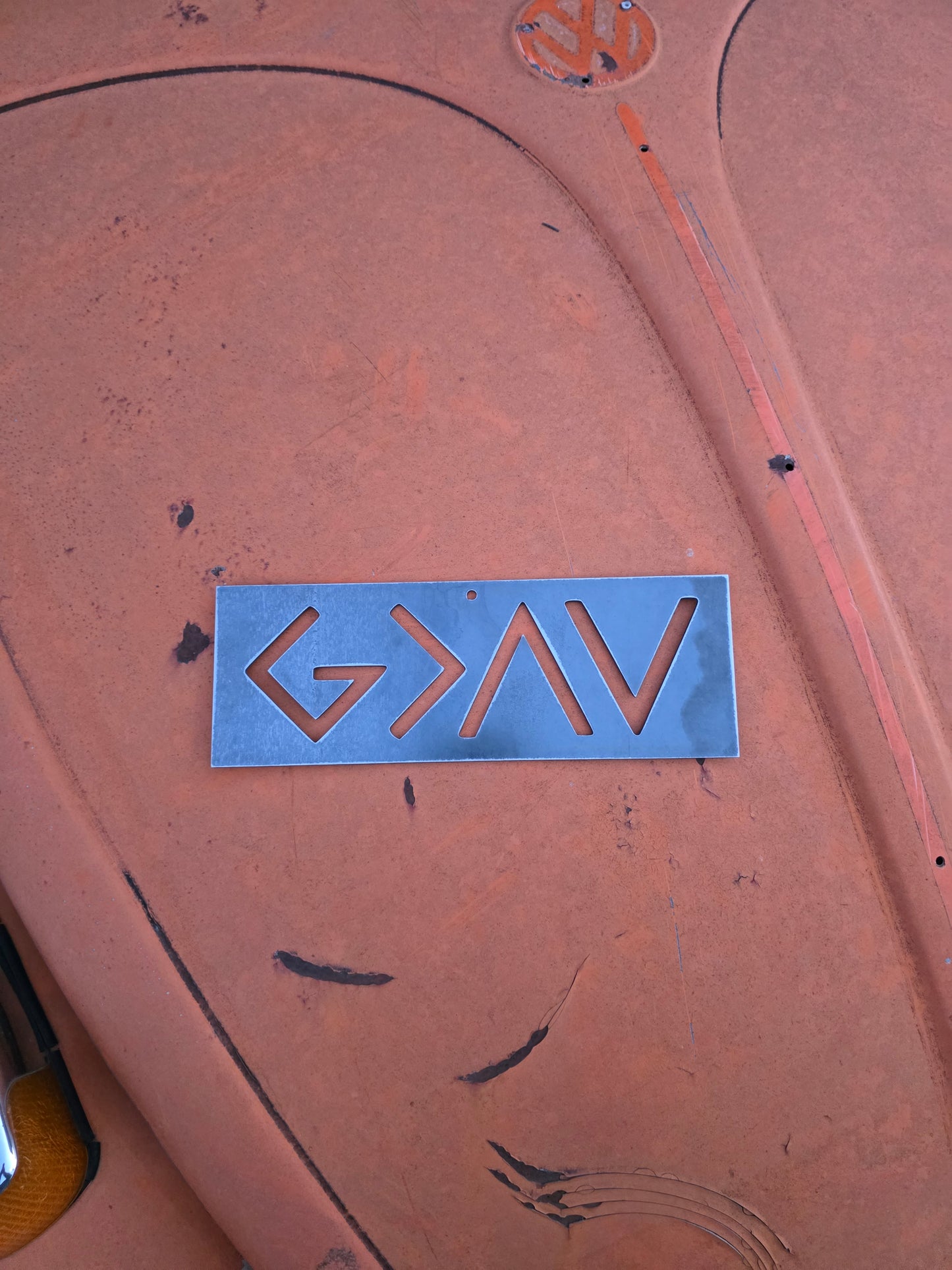 God is Greater Than the Ups and Downs Metal Sign Home Decor